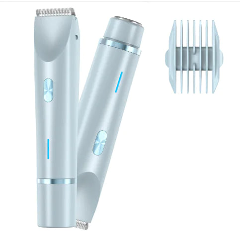 Glamteq™ 2-in-1 SilkSkin Shaver – Face & Body Hair Removal