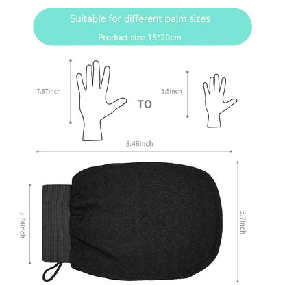 Glamteq™ Viscose Fiber Exfoliating Bath Gloves
