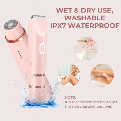 Glamteq™ 2-in-1 SilkSkin Shaver – Face & Body Hair Removal